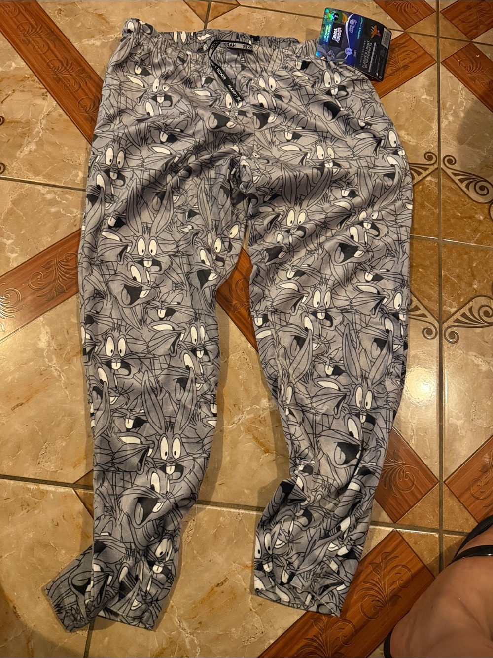 Looney Tunes Gray Kids Jogger Pants - Cozy Cartoon Print